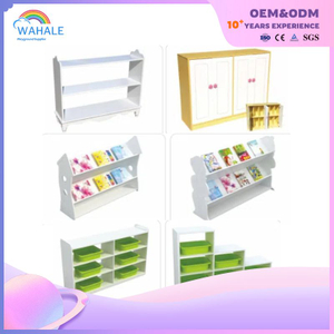 European Indoor White Series Custom Children Storage Cabinet Equipment Wholesale