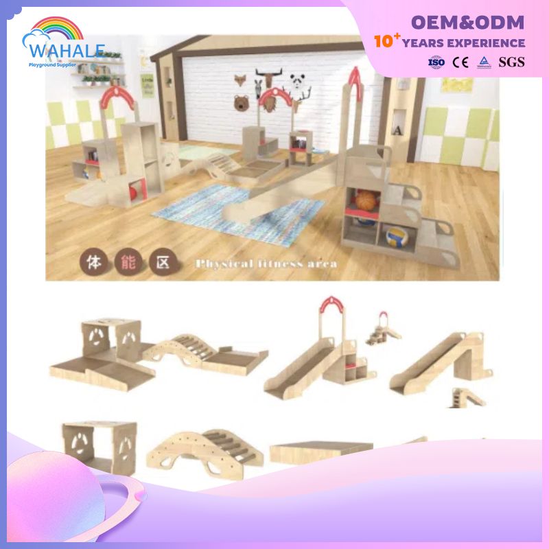 Children's Indoor Oak Multilayer Series Custom Play Equipment Wholesale