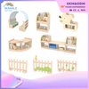 Kindergarten Solid Wood Toy Cabinet Rubber Wood Composite Cabinet Children's Storage Rack