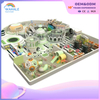 Green Color Amusement Park Theme Customized Indoor Soft Installation Playground Equipment