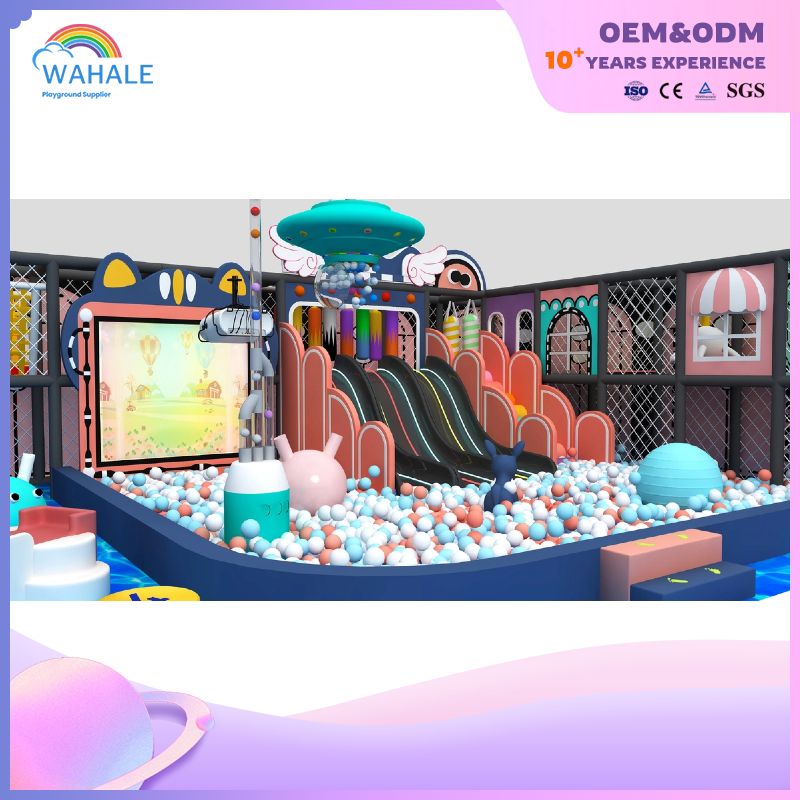 Macaron Theme Children's Indoor Playground Equipment Park Soft Play Area Customization
