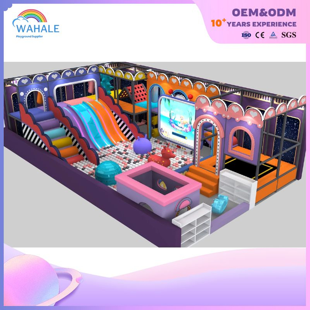 Daycare Room Custom Purple Children's Amusement Park Equipment Wholesale