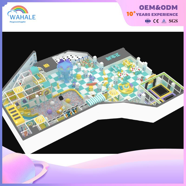 Blue Indoor Physical Training Amusement Park Customized Indoor Children's Sports Playground Equipment