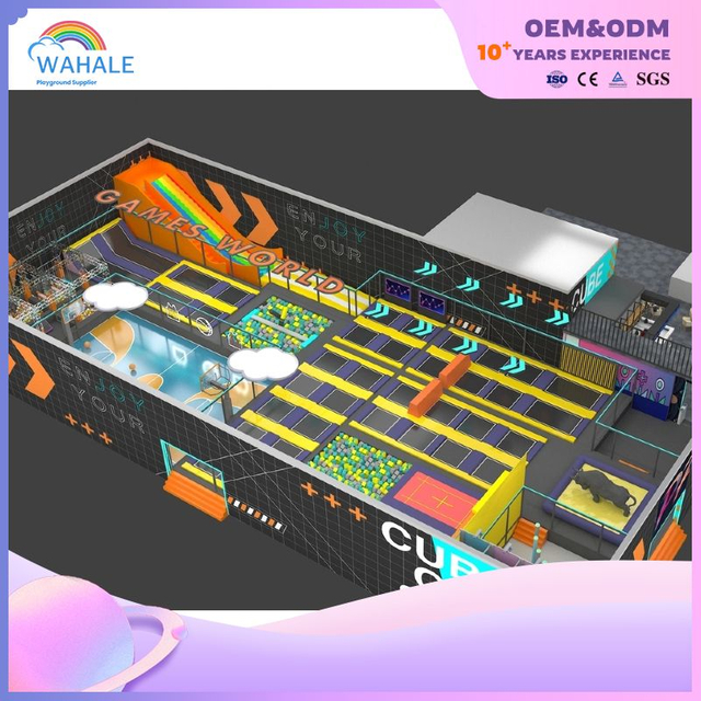 Amazing Magical Sports Carnival Indoor Children's Adventure Trampoline Playground Equipment