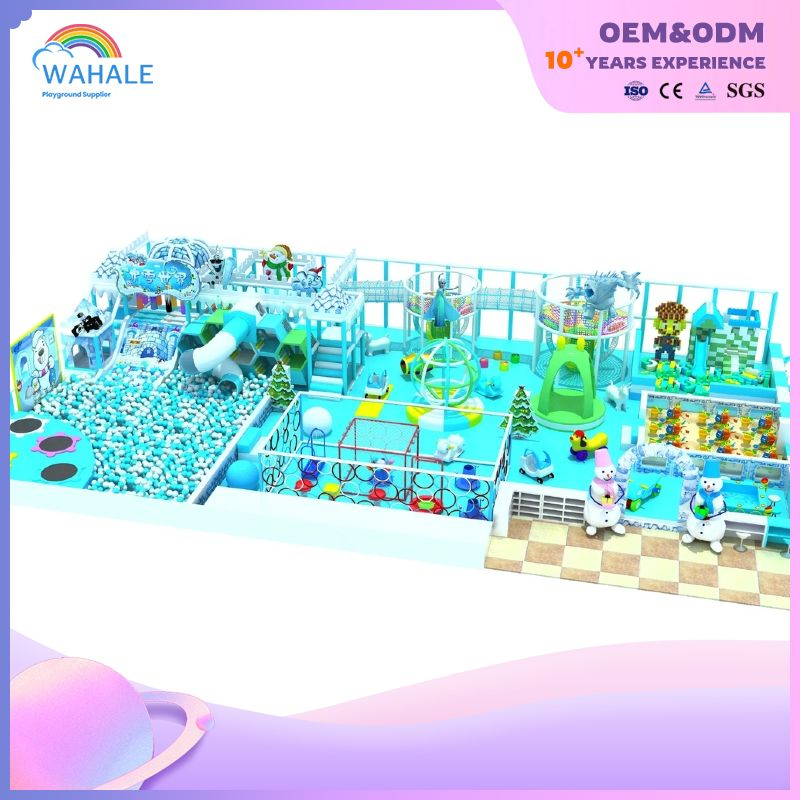 New Snow Castle Themed Kids Fun World Soft Modular Indoor Playground