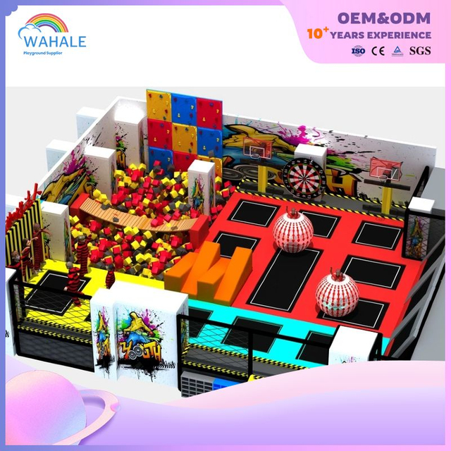 Fun Dopamine Color Park Twisted Walls Adventure Sports Par