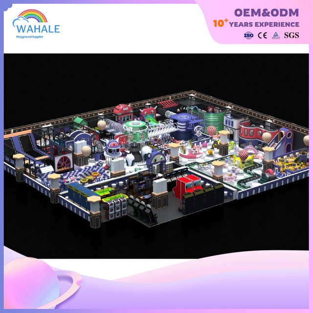 Cyberpunk Style Indoor Playground Manufaction لمعدات اللعب الناعمة للملعب التجاري للأطفال الداخليين