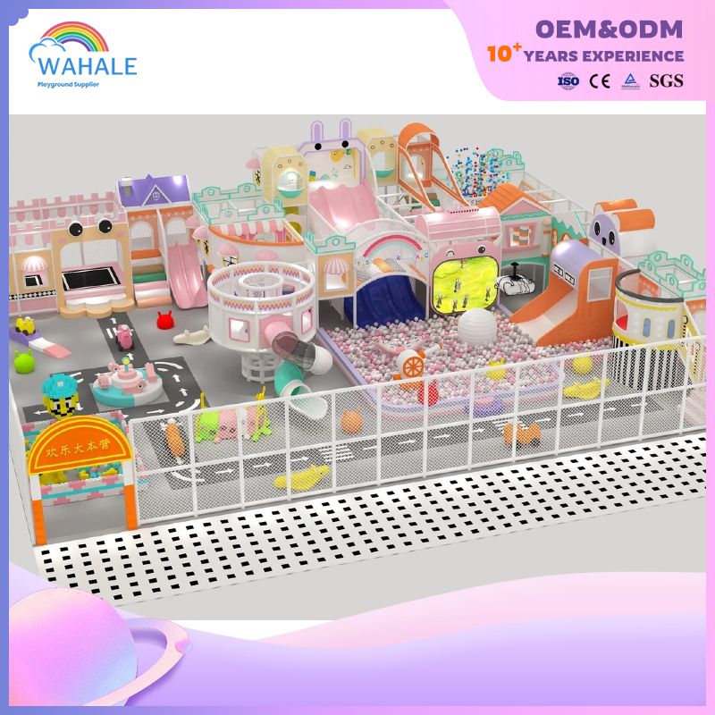 New Large Double Twist Cyclone Slide Indoor Park Pipe Slide Children's Indoor Playground