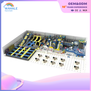 Blue Department of Kindergarten Indoor Trampoline Park Children's Soft Park Equipment Wholesale