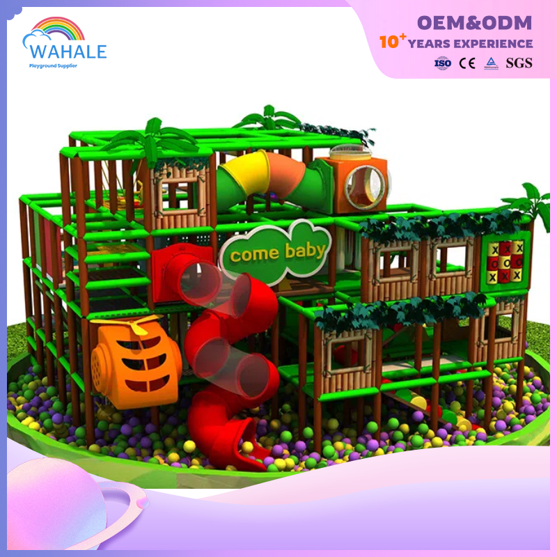 Early Education Center Indoor Forest Theme Customized Children Maze Playground Equipment Suppliers