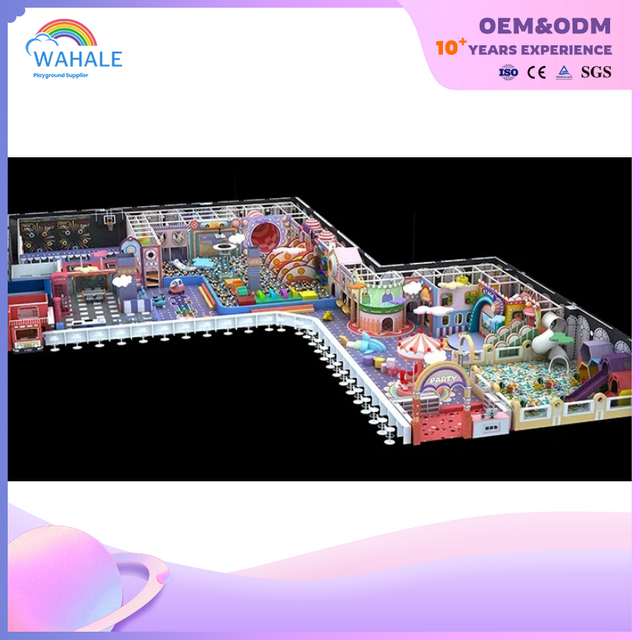 Mall Interior Candy Theme Custom Children Soft Clothing Fantasy Playground Equipment Dealer