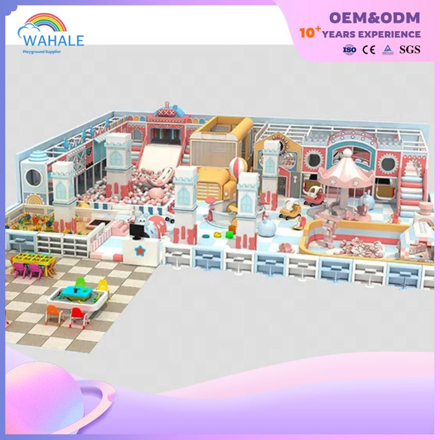 Pink Children's Cartoon Soft Installation Amusement Equipment Indoor Parent-child Interactive Amusement Park