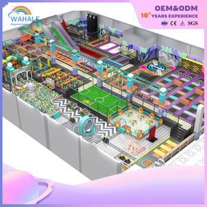 Video Game Theme Customized Children's Parkour Trampoline Park Indoor Physical Training Playground Equipment Factory