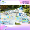 Interstellar Theme Customized Outdoor Sports Playground Children Color Rocket Shape Playground Equipment