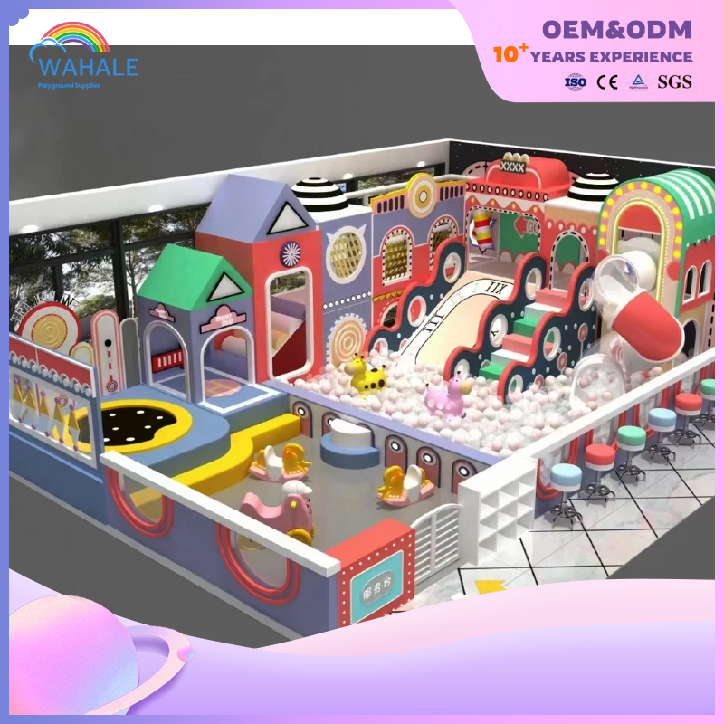 Kindergarten Indoor Pink Is A Supplier of Customized Children's Fantasy Soft Playground Equipment