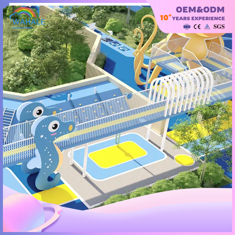 Scenic Spot Outdoor Ocean Theme Custom Children's Playground Cartoon Animal Modeling Equipment