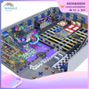 Purple Custom Children's Expansion Playground Indoor Soft Physical Training Trampoline Park Facilities