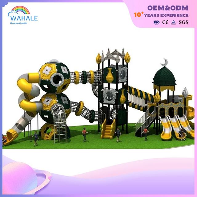 Scenic Area Outdoor Yellow Crown Modeling Custom Children's Outdoor Playground Equipment Wholesale