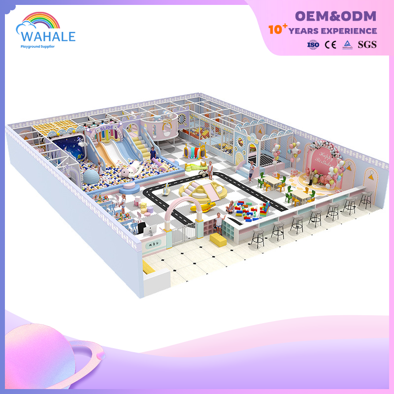Pink Dream Castle Theme Customized Children's Indoor Soft Decoration Playground Equipment Supplier