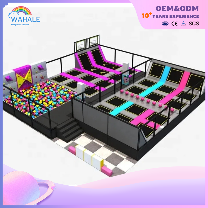 Mall Indoor Color Department Children's Trampoline Parkour Professional Playground Equipment Suppliers