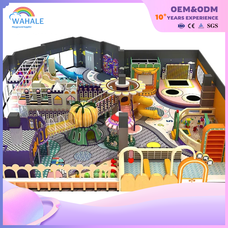 Sales Center Indoor Children Plant Theme Custom Soft Decoration Parent-child Interactive Playground Equipment Dealer