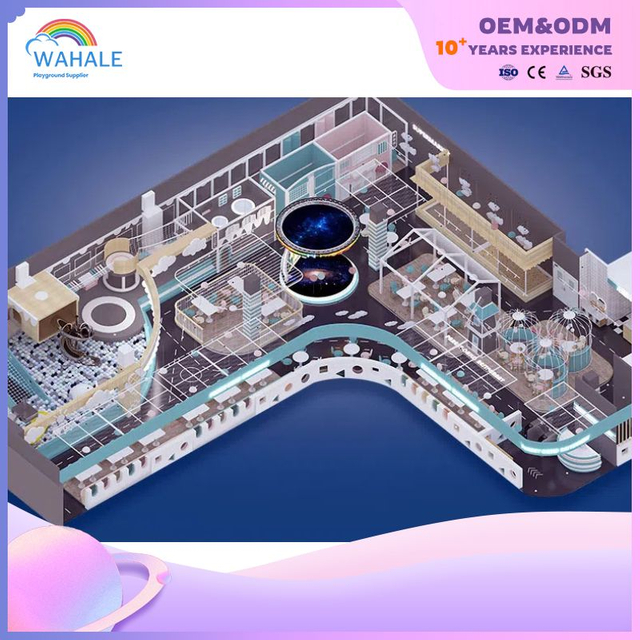 Alien Spaceship Theme Customized Children Soft Fitness Training Indoor Playground Equipment Wholesale