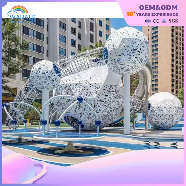 Color Spherical Shape Customized Park Outdoor Playground Children's Planet Unpowered Park