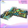 Mall Indoor Color Leap Slide Park Children's Parkour Trampoline Playground Equipment Dealer