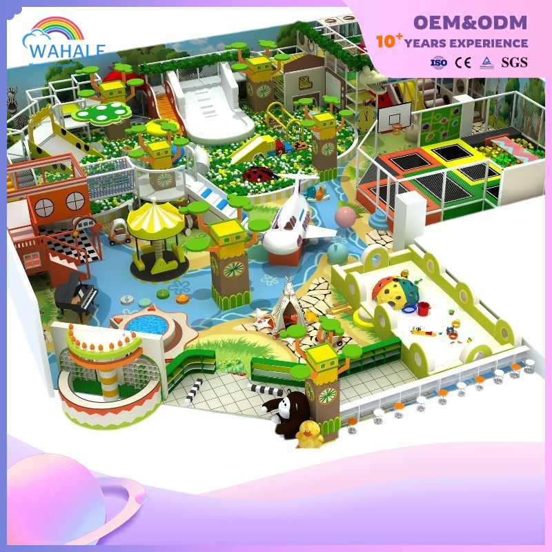 Kindergarten Indoor Jungle Theme Customized Children Soft Decoration Playground Equipment Manufacturer