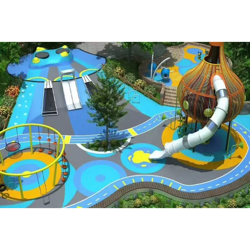 Blue mountain climbing frame