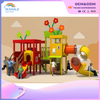 Outdoor Garden Forest Theme Customized Children's Wooden Playground Equipment Supplier