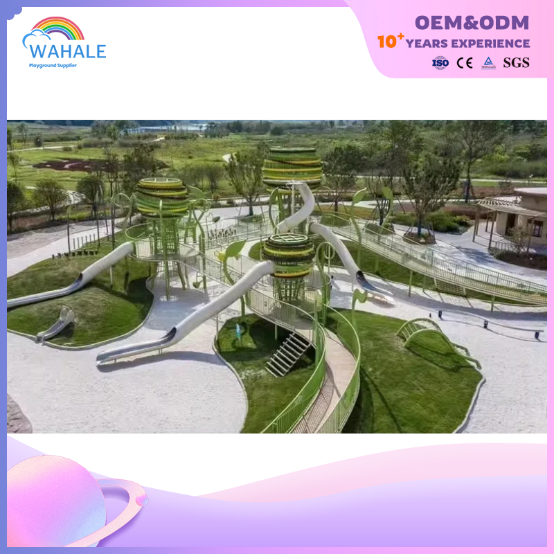 Scenic Area Outdoor Crazy Vine Shape Custom Children's Sports Playground Equipment Manufacturer
