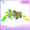 Park Outdoor Green House Theme Custom Two-story Wooden Maze Playground Equipment Dealer