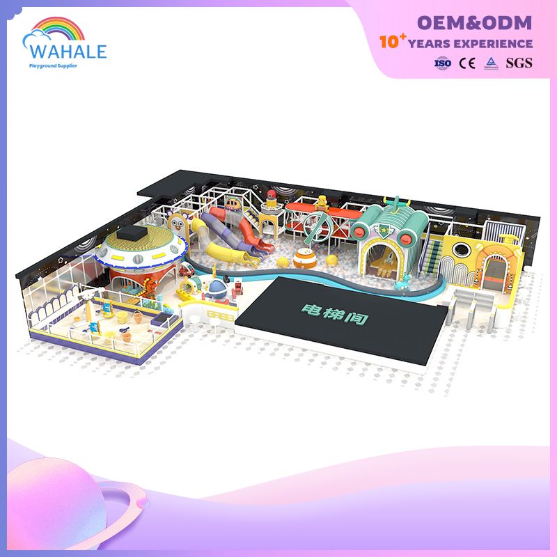Space Theme Customized Children's Soft Playground Indoor Robot Modeling Park Equipment