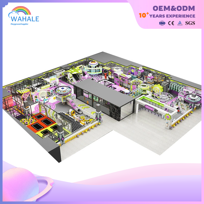 Video Game Theme Custom Shopping Mall Indoor Physical Training Trampoline Park Equipment Supplier
