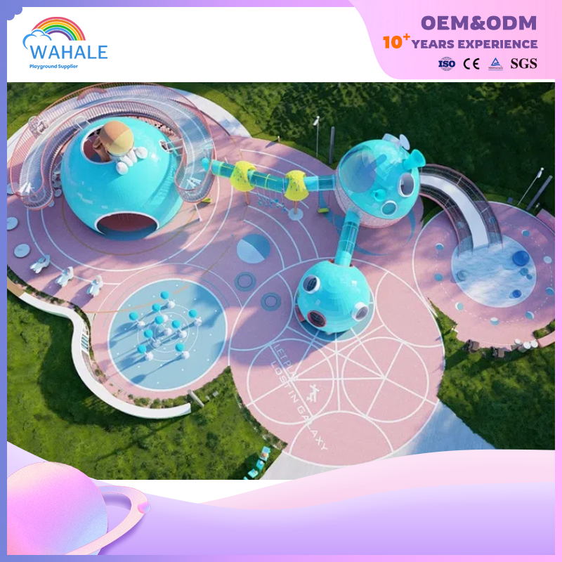 Park Outdoor Blue Planet Modeling Custom Children's Playground Equipment Dealer