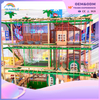 Indoor Children's Warriors Expand The Climb Through The Pass Through Playground Equipment