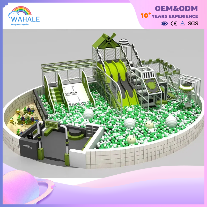 A 190-square-meter Indoor Space Castle-themed Customized Children's Ocean Ball Pool Playground Facility in The Shopping Mall