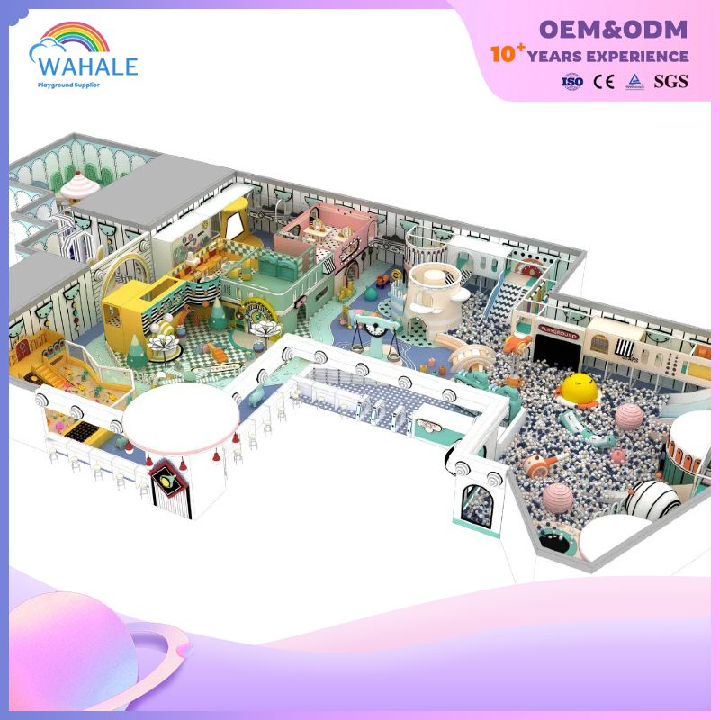 500-square-meter Commercial Indoor Colorful House-shaped Children's Indoor Adventure Park Equipment