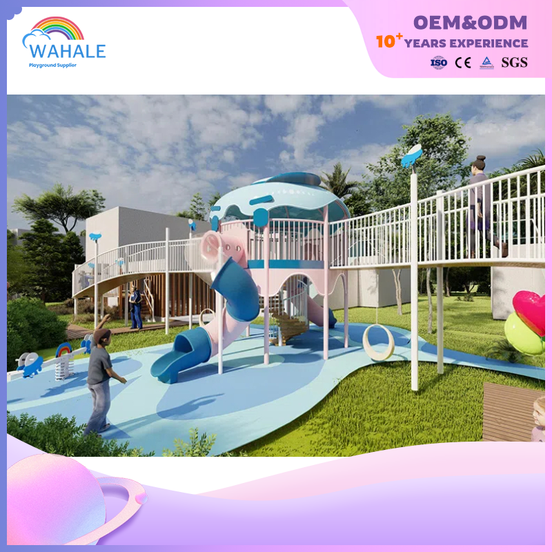 100 Square Meters Resort Outdoor Octopus Shape Customized Children's Outdoor Physical Training Playground Equipment
