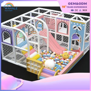 Macaron Color Indoor Play Area Facilities Customized Solutions for Children's Small Commercial Playground Wholesale