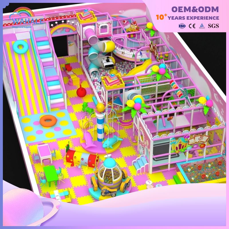 Kindergarten Indoor Children Macaron Color Amusement Park Customized Indoor Sports Playground Equipment