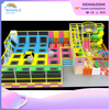 Color Indoor Sports Trampoline Park Children's Parkour Soft Playground Equipment Wholesale
