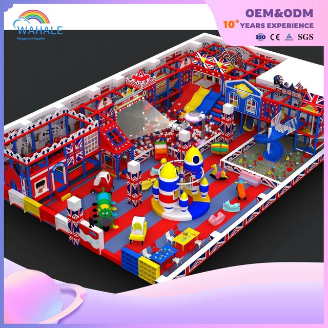 Swing London Theme Custom Playground Indoor Children Soft Installation Amusement Park Equipment