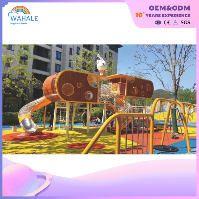 Outdoor Children's Cartoon Theme Custom Unpowered Park Nature Animal Modeling Playground Equipment