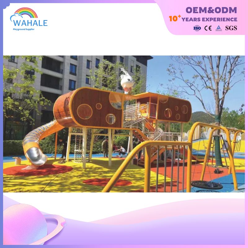 Outdoor Children's Cartoon Theme Custom Unpowered Park Nature Animal Modeling Playground Equipment
