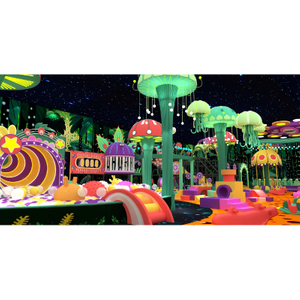 Fantasy forest theme customized mutant plant modeling playground equipment wholesale