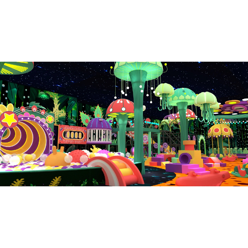Fantasy forest theme customized mutant plant modeling playground equipment wholesale