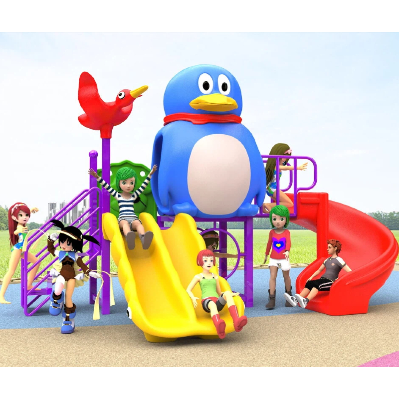 Children's Blue Penguin Slide Park