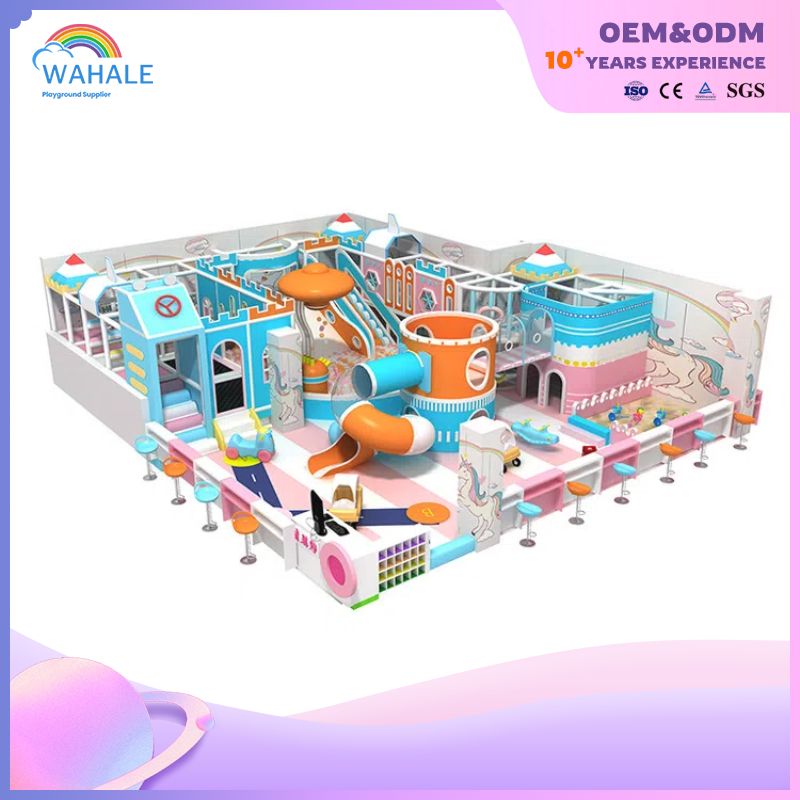 Macaron Color Children Jungle Theme Customized Children Playground Equipment Supplier